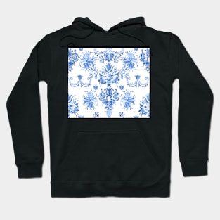 Midsummer Festival Flowers (blue) Hoodie